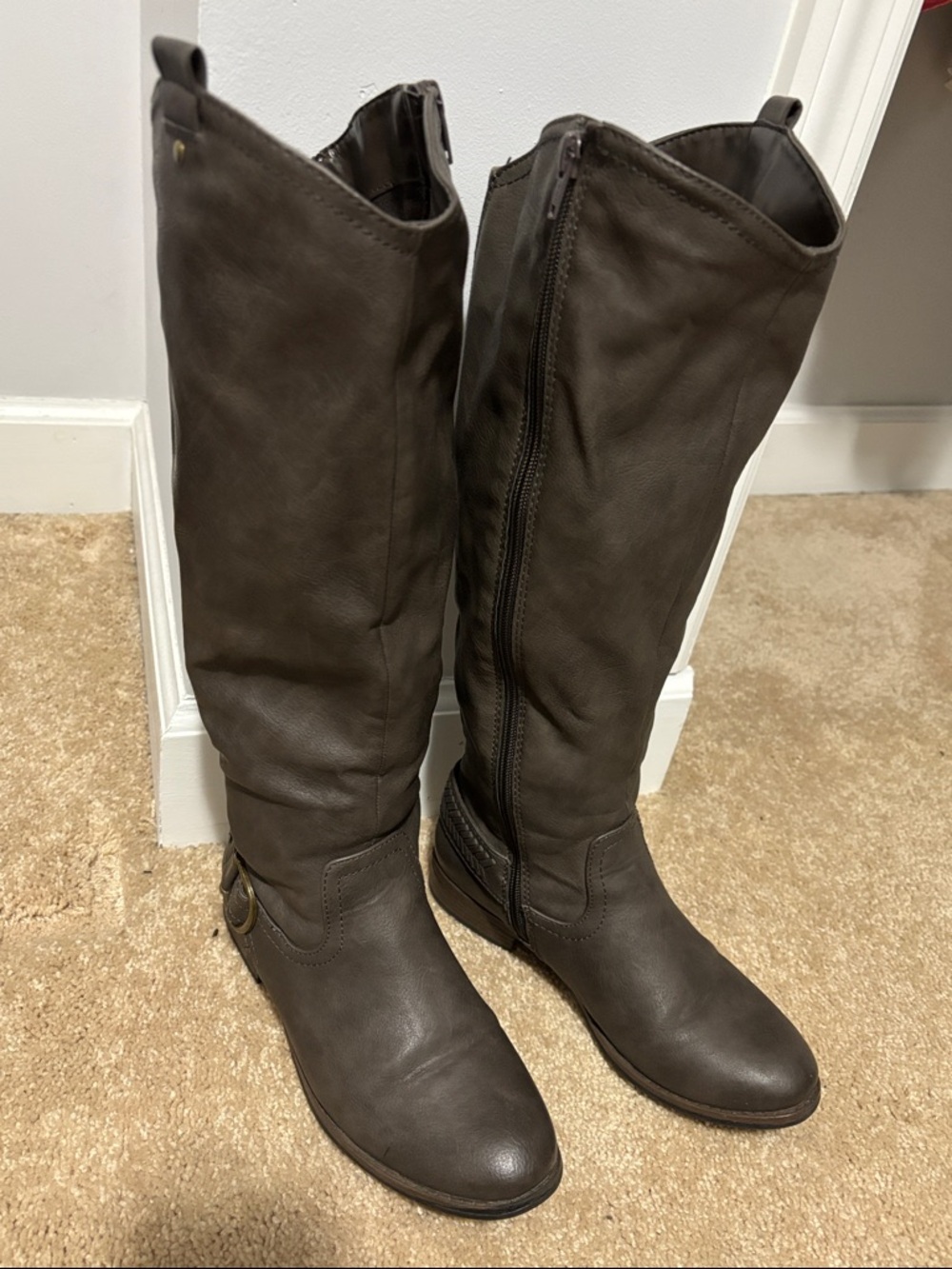 Bass Women's Over-the-Knee Boots in Dark Brown